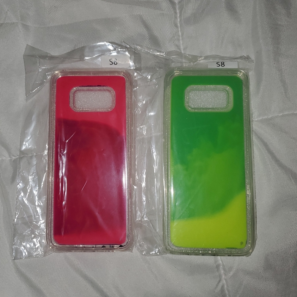 Luminous Neon Quicksand S8 Phonecases